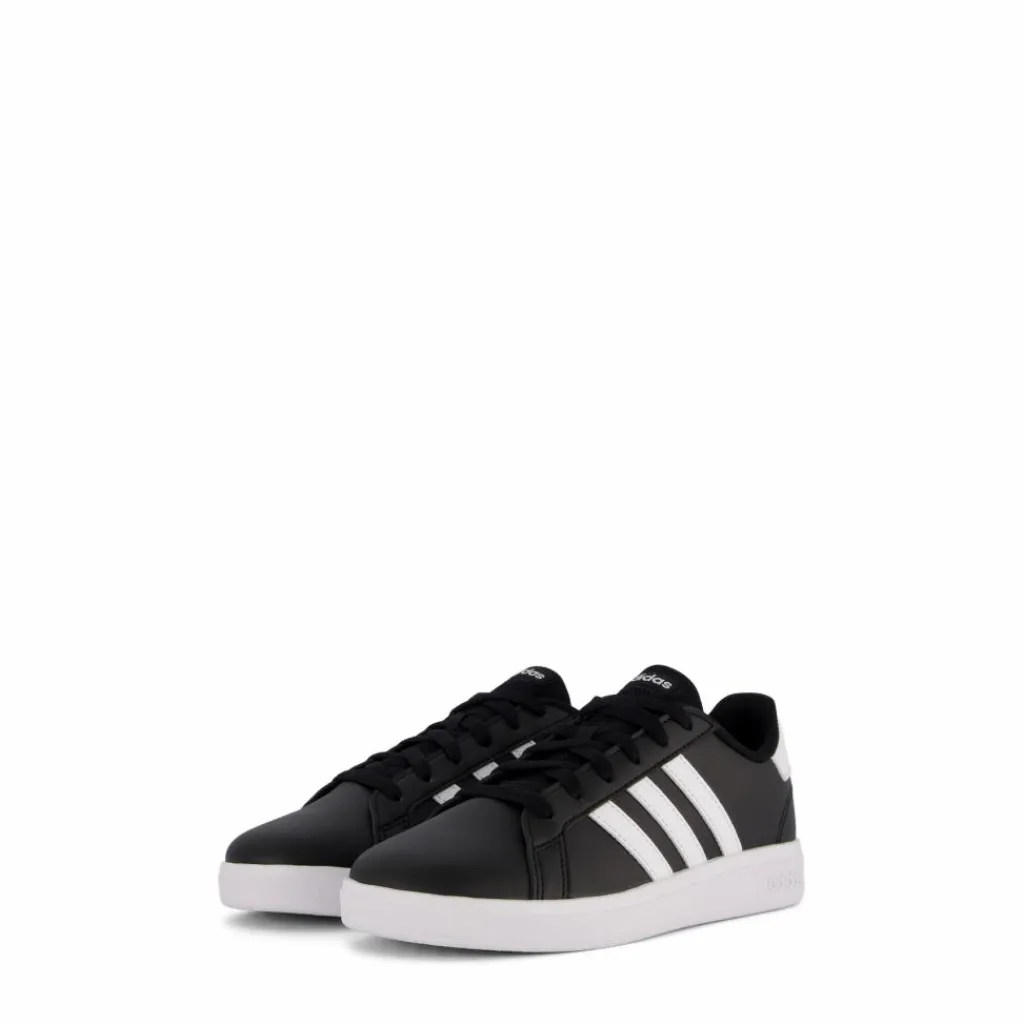 adidas Grand Court Lifestyle Tennis Lace-Up Shoes Core Black / Cloud White / Core Black Svart Discount