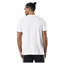 adidas Tennis Graphic Logo T-Shirt White Vit Discount