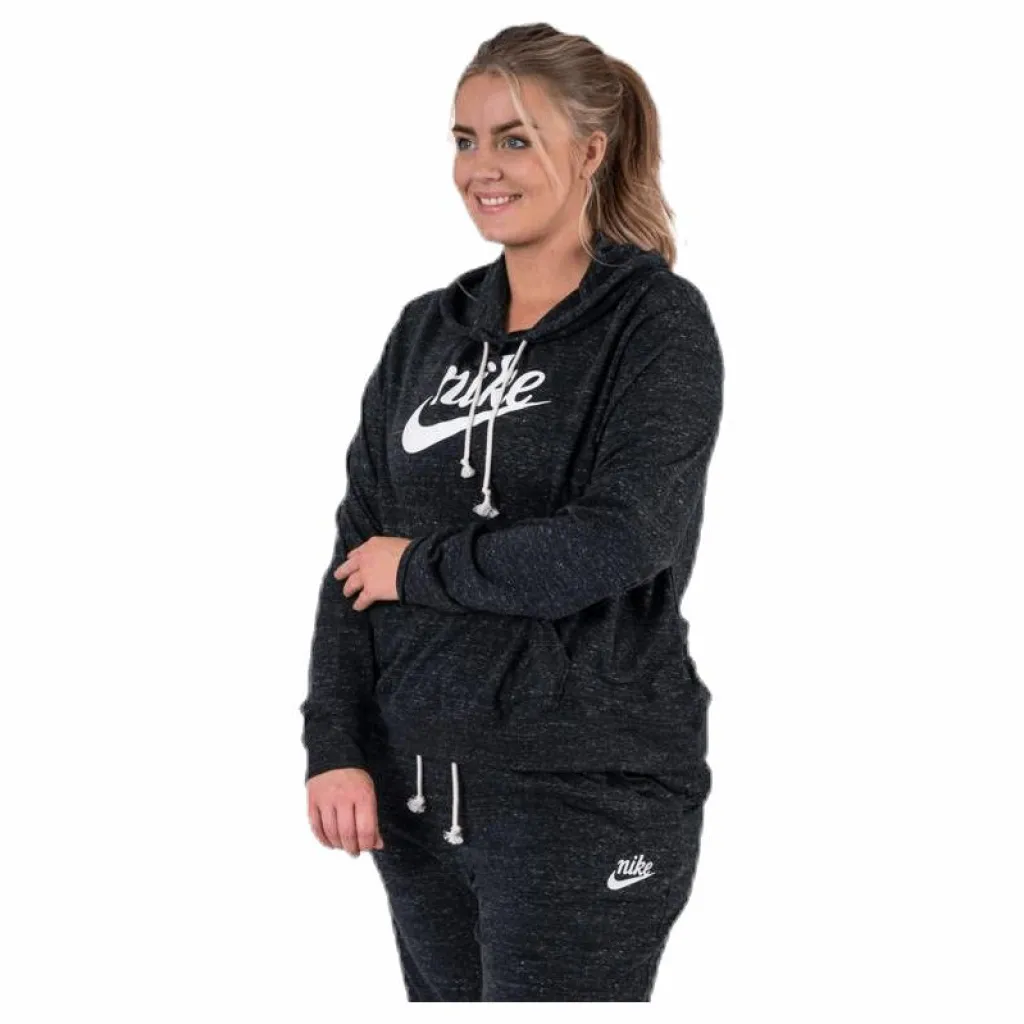 Nike Gym Vintage Hoodie Plus Black Svart Online