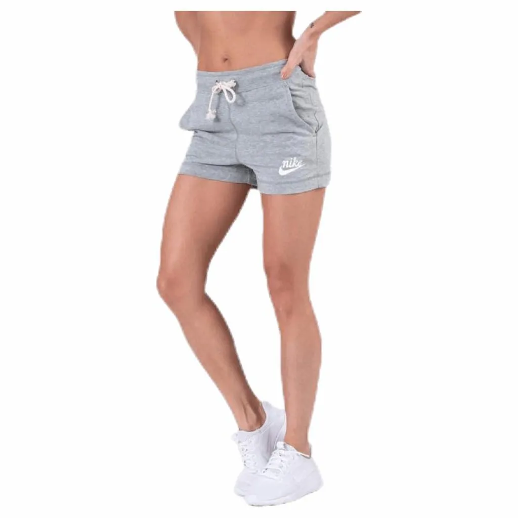 Nike Gym Vintage Short Grey Blå Sale