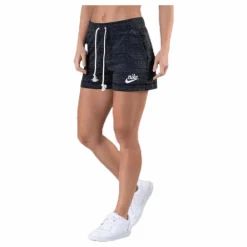 Nike Gym Vintage Short White/Black Svart New