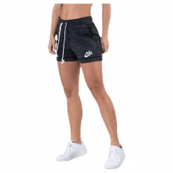 Nike Gym Vintage Short White/Black Svart New