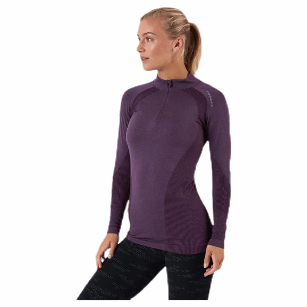 Endurance Halen Seamless Midlayer Purple Lila New