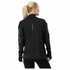 Nike Halfzip Flash Top Black/Grey Svart Online
