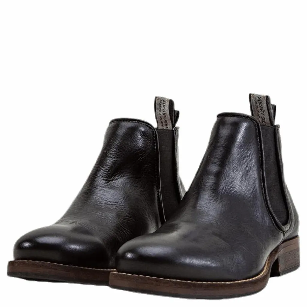 Sneaky Steve Halligan Leather W Black Svart New
