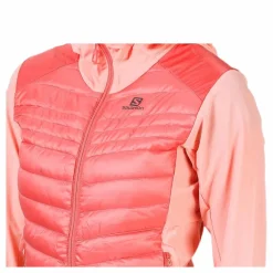 Salomon Haloes Down Hybrid Hoodie Pink Rosa Clearance