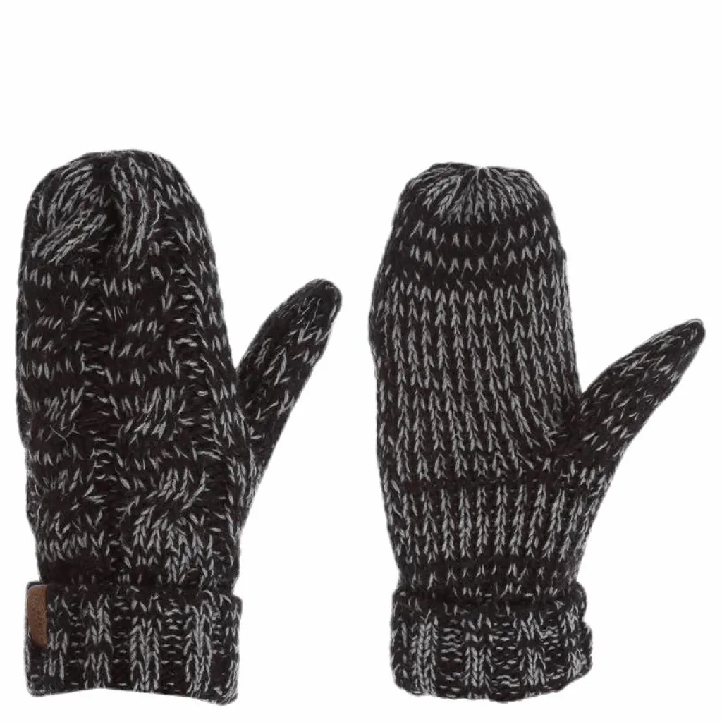Handlight Reflective Mitten Black/Grey*Lindberg Online