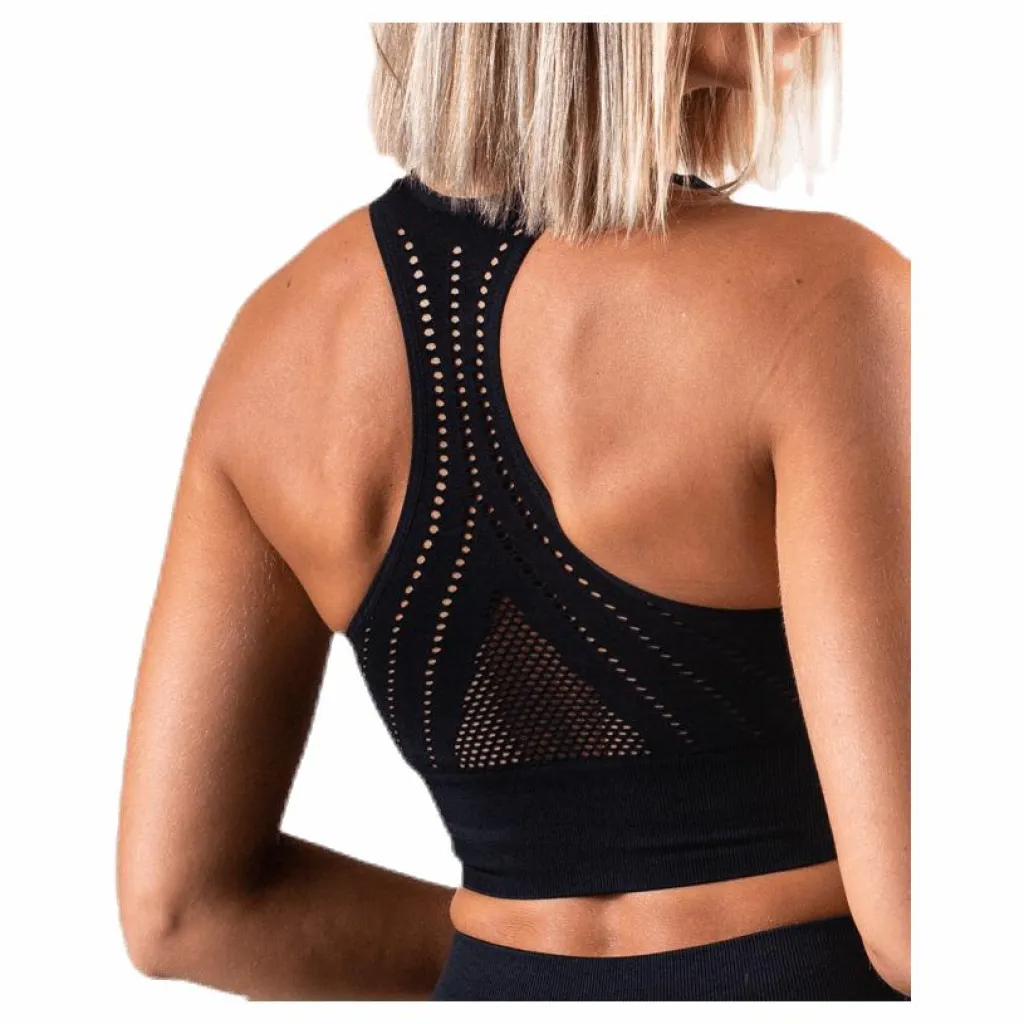 Hatha Seamless Crop Top Black*BLACC Hot