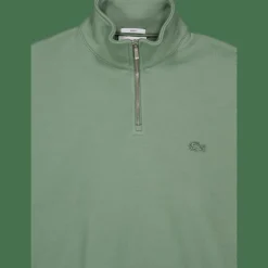 Lacoste Heavy Fleece Zipper Neck Sweat Thyme Green