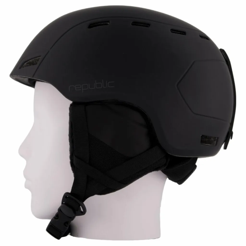 Republic Helmet R510 Black Svart Online