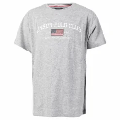 Vinson Polo Club Henley Junior Grey Grå Sale
