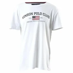 Vinson Polo Club Henley Junior White Vit Online
