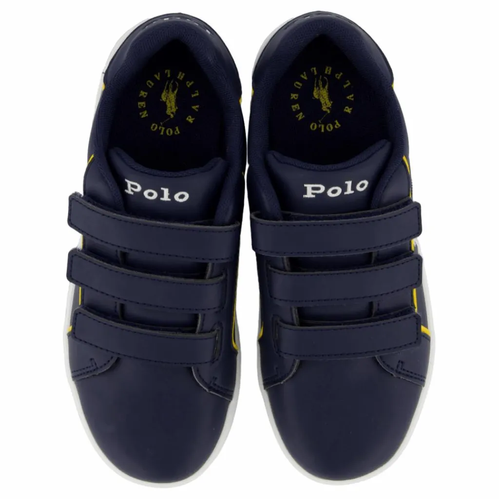 Heritage Court Iii Ez C-navy Smooth W/ White Pp*Ralph Lauren Junior Online