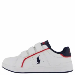 Heritage Court Iii Ez T-white Smooth/navy W/ Navy Pp*Ralph Lauren Junior Hot