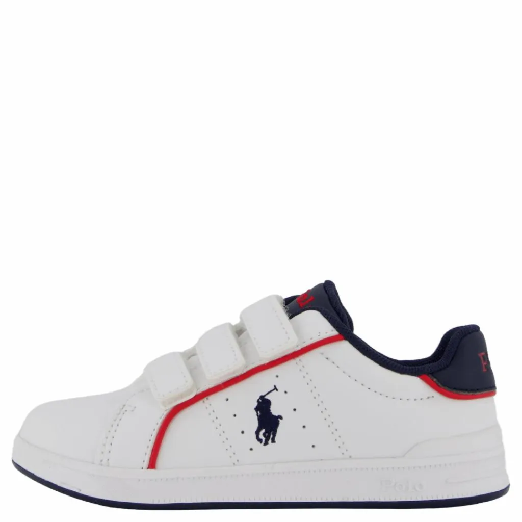 Heritage Court Iii Ez T-white Smooth/navy W/ Navy Pp*Ralph Lauren Junior Hot