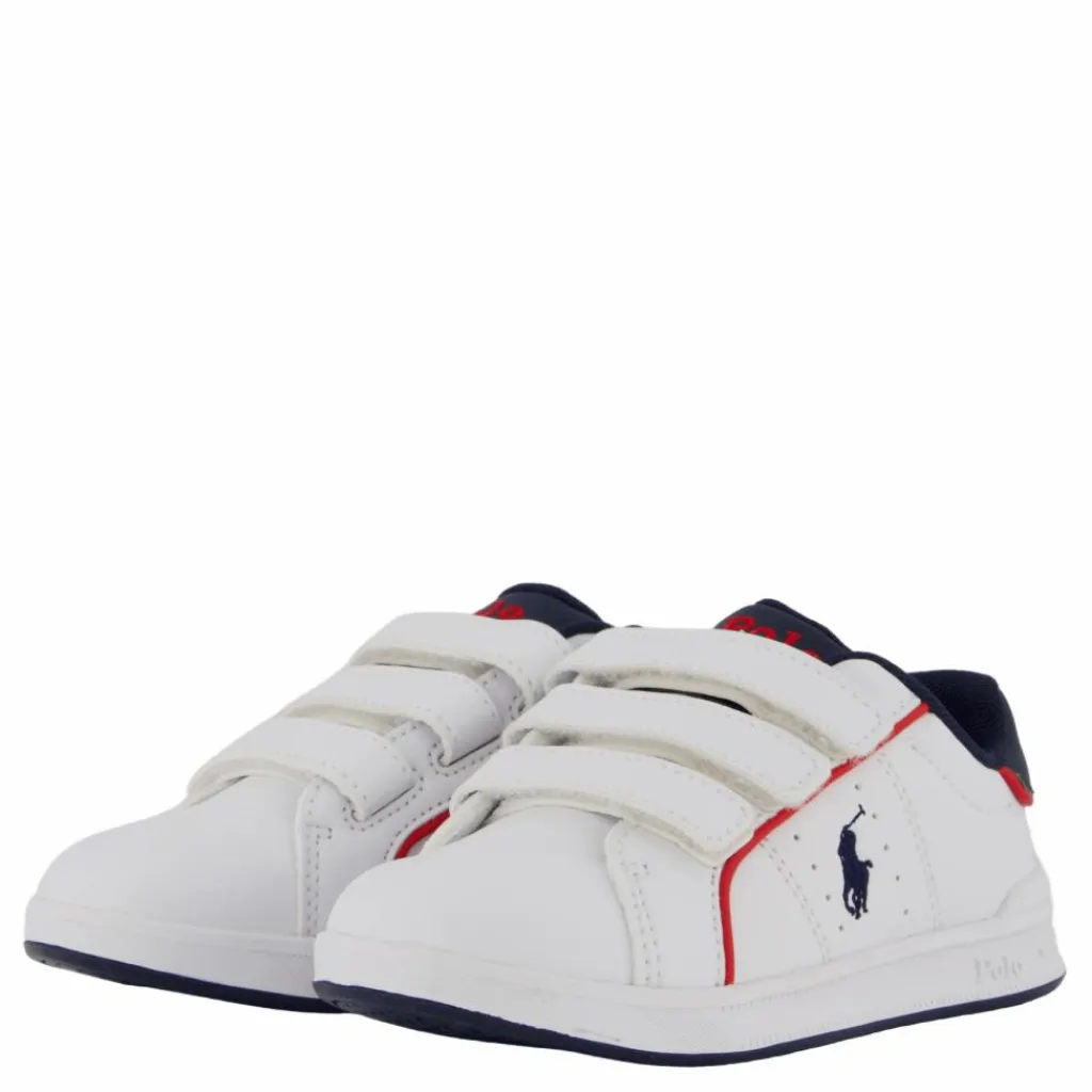 Heritage Court Iii Ez T-white Smooth/navy W/ Navy Pp*Ralph Lauren Junior Hot