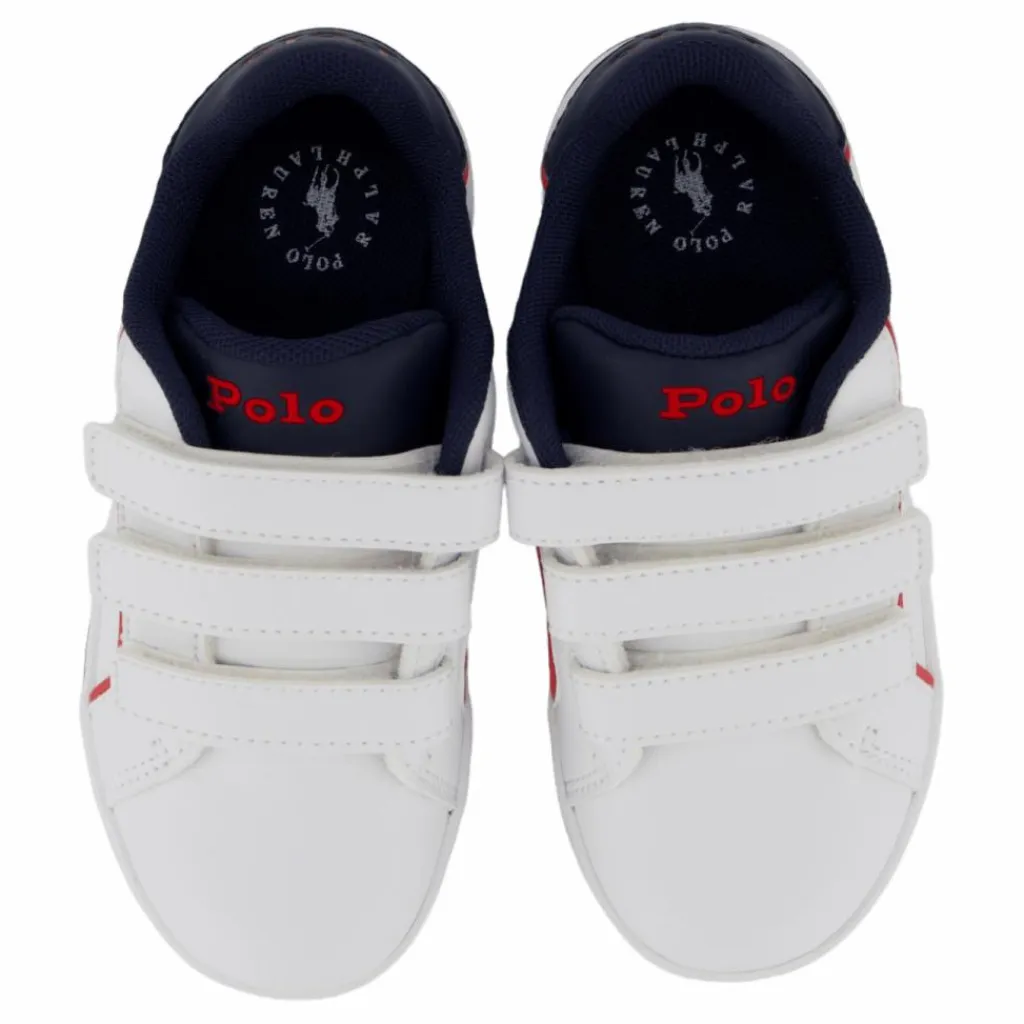 Heritage Court Iii Ez T-white Smooth/navy W/ Navy Pp*Ralph Lauren Junior Hot