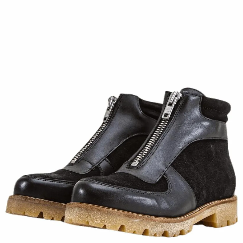 Herla Leather Boot Black*Pieces Best