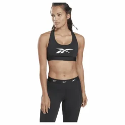 Reebok Hero Racer Pad Bra Read Black Svart Discount