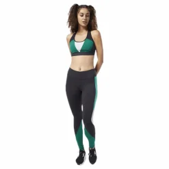 Hero Racer Padded Bra Green/Black*Reebok Hot