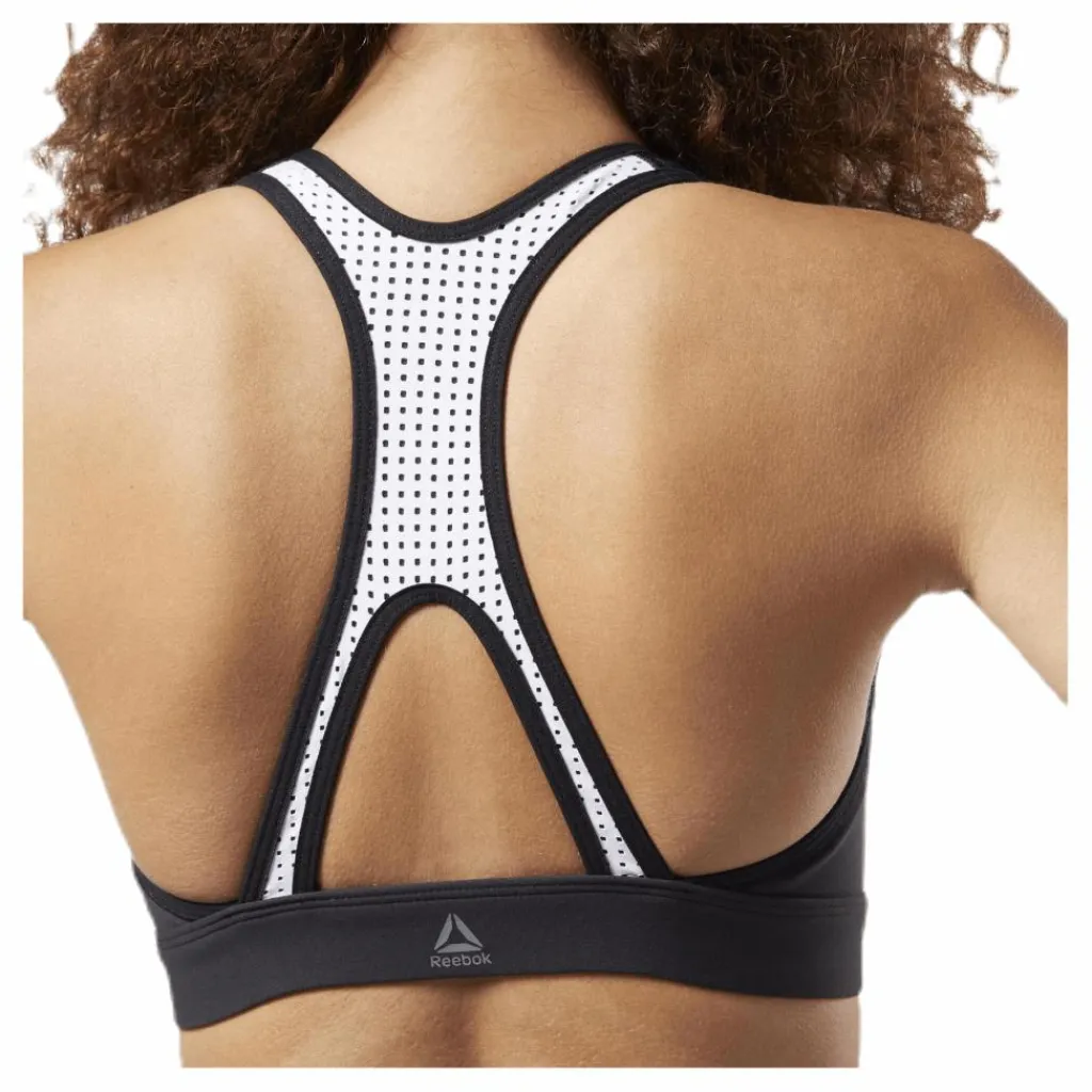 Hero Racer Padded Bra Green/Black*Reebok Hot