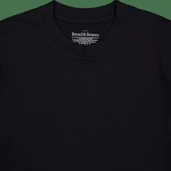 Bread & Boxers High Neck Tee Black New