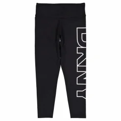 High Waist 7/8 Exploded Logo L Black/ White*DKNY Sport Clearance