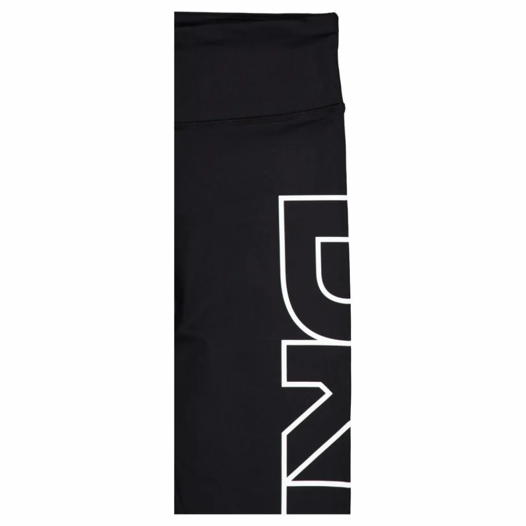 High Waist 7/8 Exploded Logo L Black/ White*DKNY Sport Clearance