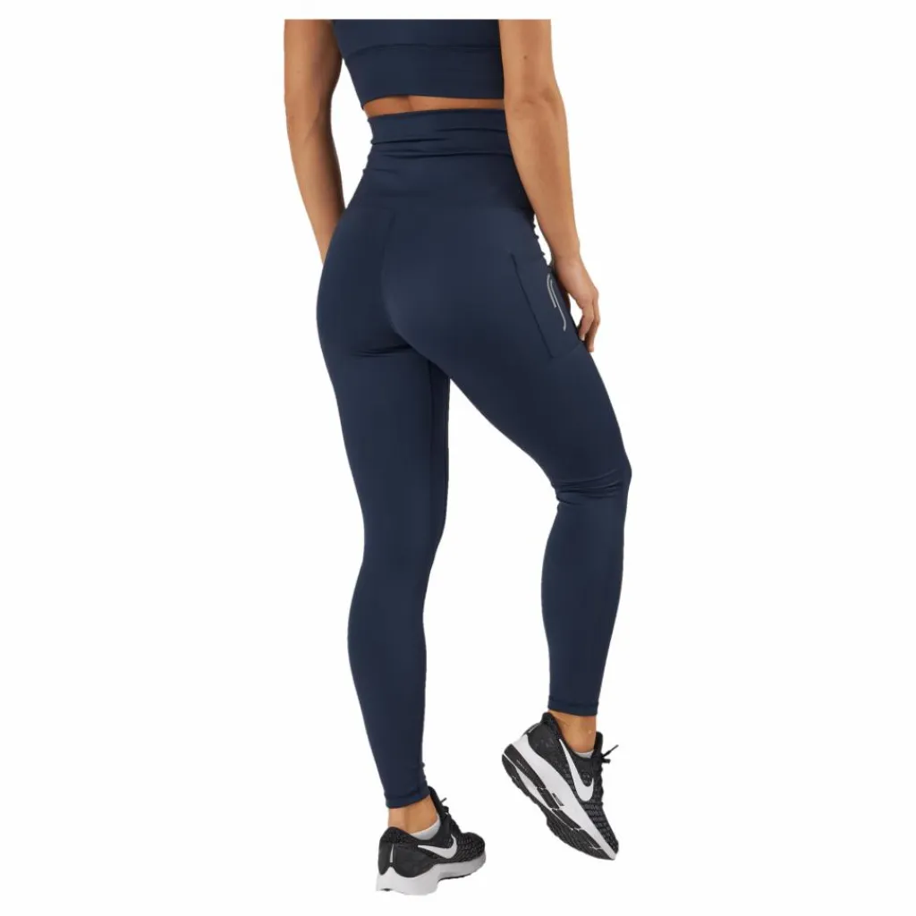 RS High Waist Tights - Side Pocke Dark Blue Blå Best