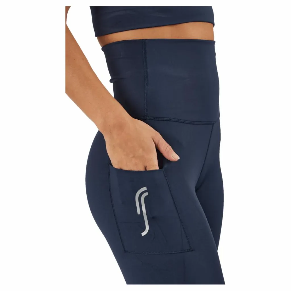 RS High Waist Tights - Side Pocke Dark Blue Blå Best