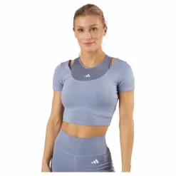 adidas HIIT AEROREADY Crop Training T-Shirt Silvio Blå Hot
