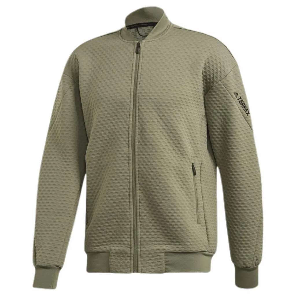 adidas Hike Fleece Jacket Green Grön Clearance