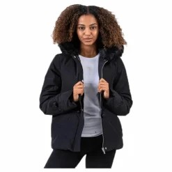 Pieces Hira Puffer Jacket Black Svart Discount