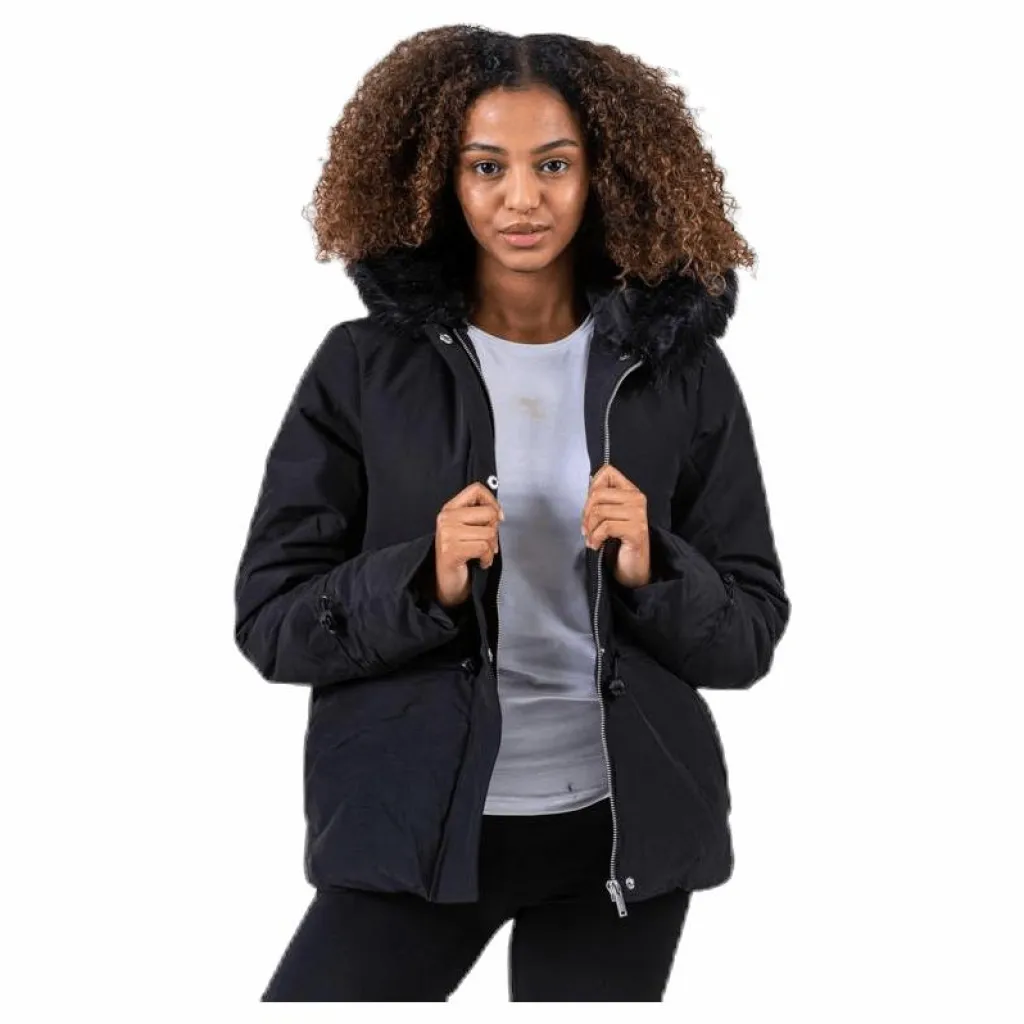 Pieces Hira Puffer Jacket Black Svart Discount