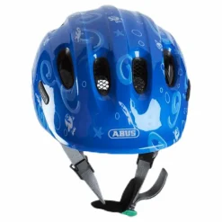 Hjälm Smiley 2.0 m/grönt spänne Blue*Abus Hot