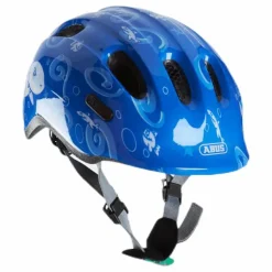 Hjälm Smiley 2.0 m/grönt spänne Blue*Abus Hot