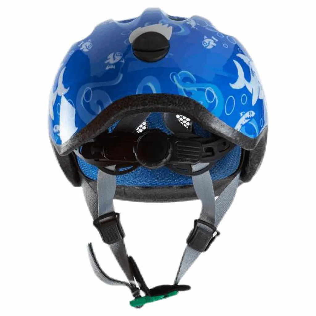 Hjälm Smiley 2.0 m/grönt spänne Blue*Abus Hot