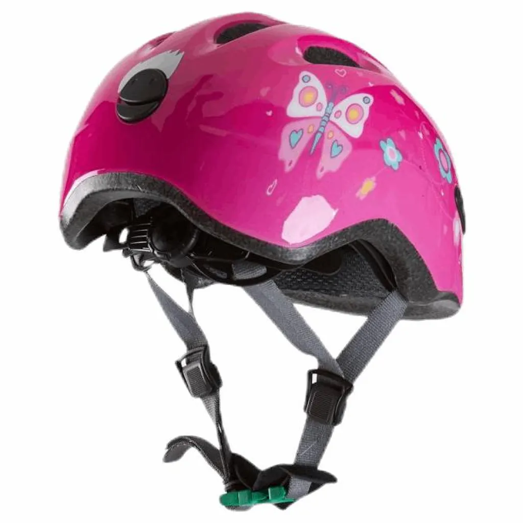 Hjälm Smiley 2.0 m/grönt spänne Pink*Abus Sale