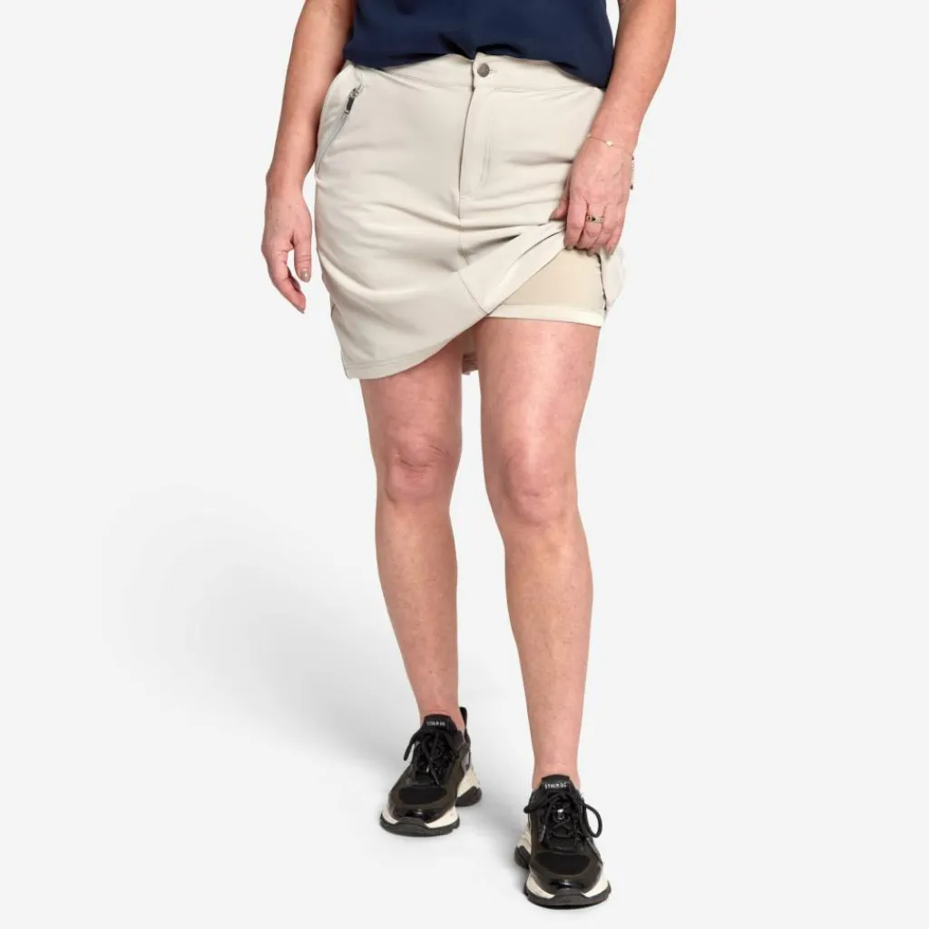 Tuxer Hollie Reco Skort Stone Grå Outlet