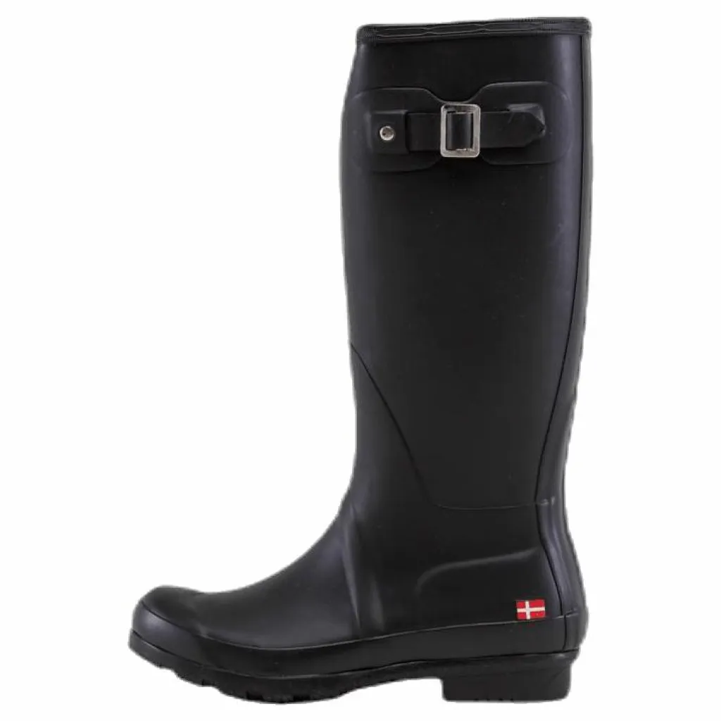 Mols Homebush W Rubber Boot Black Svart Clearance