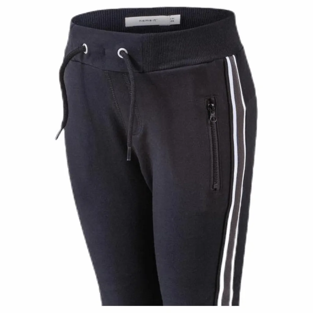 Name It Honk Bru Swe Pant Black Svart Clearance