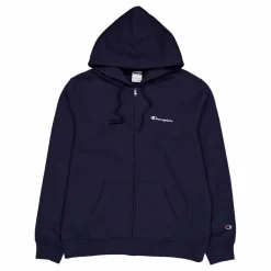 Champion Hooded Full Zip Sweatshirt Sky Captain Blå Online