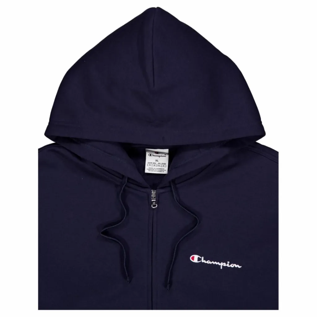 Champion Hooded Full Zip Sweatshirt Sky Captain Blå Online