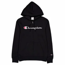Hooded Full Zip Sweatshirt Black Beauty*Champion Outlet