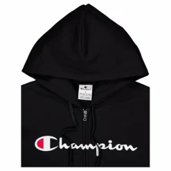 Hooded Full Zip Sweatshirt Black Beauty*Champion Outlet