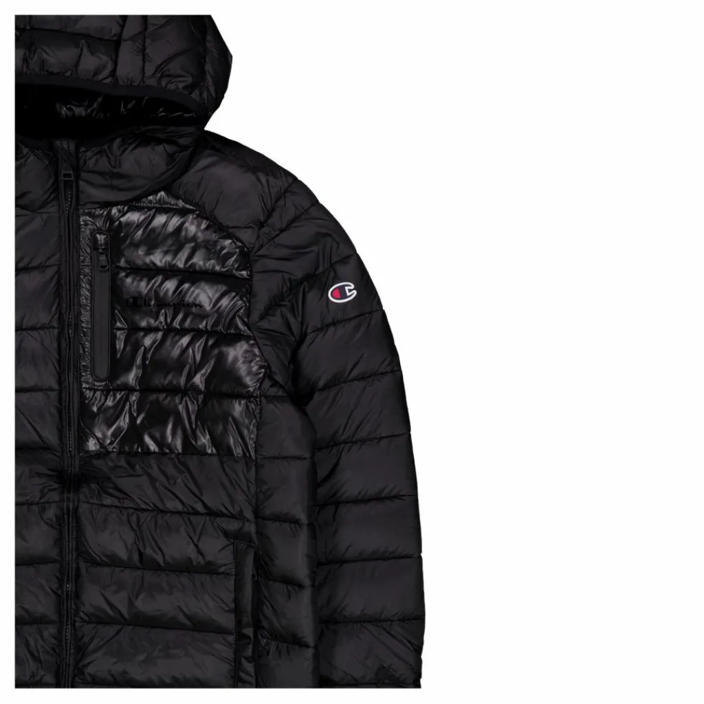 Champion Hooded Jacket Black Beauty Svart Best