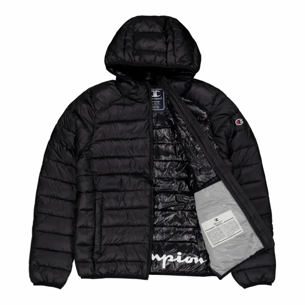 Champion Hooded Jacket Black Beauty Svart Best