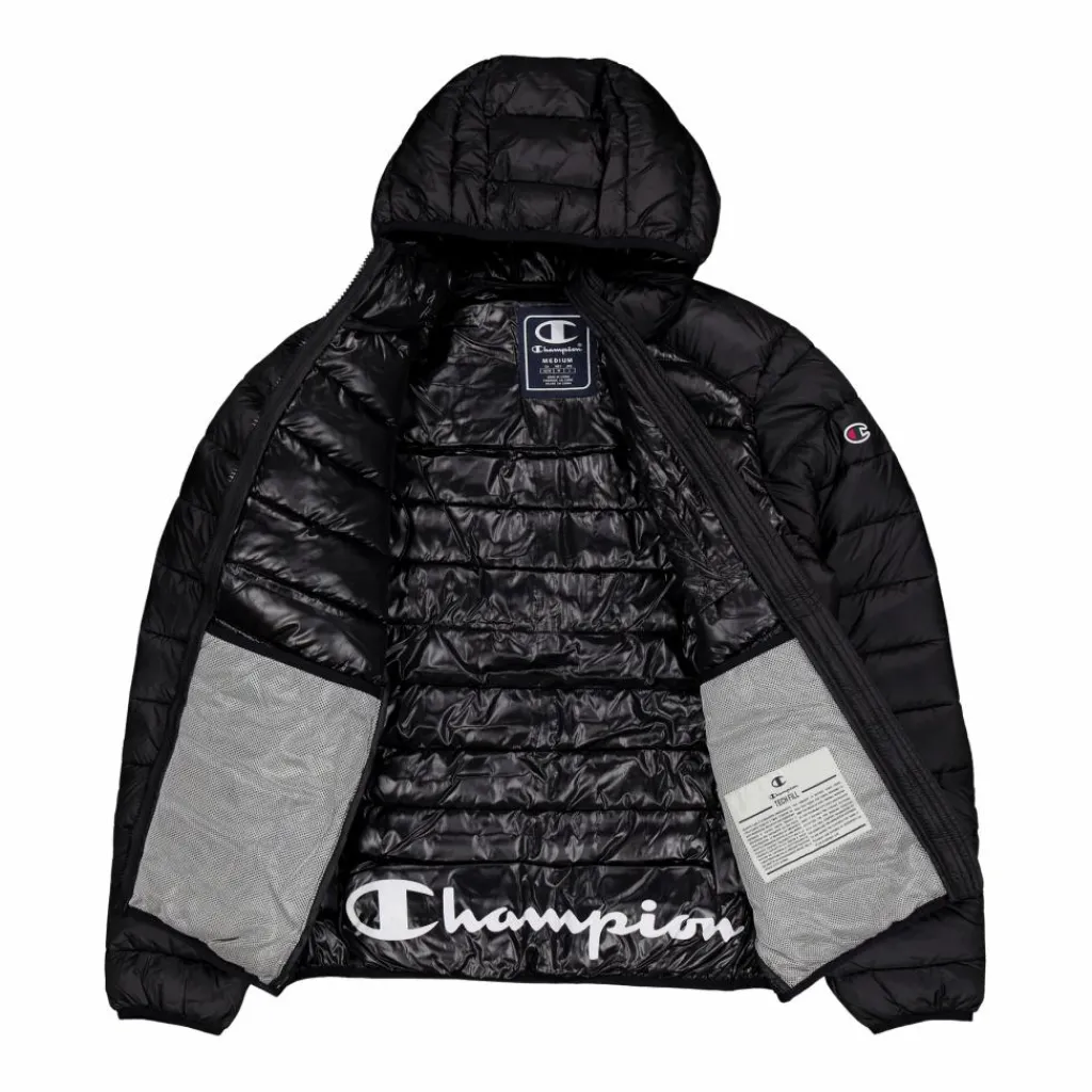 Champion Hooded Jacket Black Beauty Svart Best