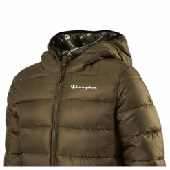 Hooded Jacket Junior Green*Champion New