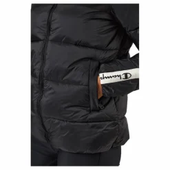 Champion Hooded Polyfilled Jacket Kk001 Svart Hot
